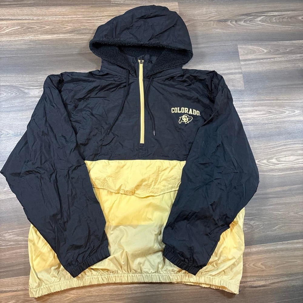 Colorado‎ Buffaloes windbreaker jacket in black and yellow with embroidered logo
